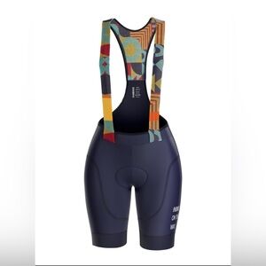 NWT INBIKE Womens Cycling Bibs Shorts With 3D High Density Sponge Padded Blue M